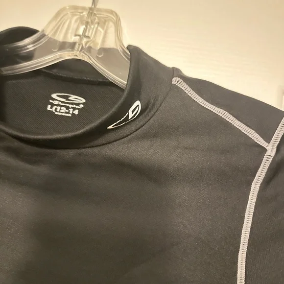 Champion Charcoal Long Sleeve Kids Tee - Picture 7 of 8